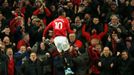 Soccer Football - Premier League - Manchester United v Tottenham Hotspur - Old Trafford, Manchester, Britain - December 4, 2019  Manchester United's Marcus Rashford celeb