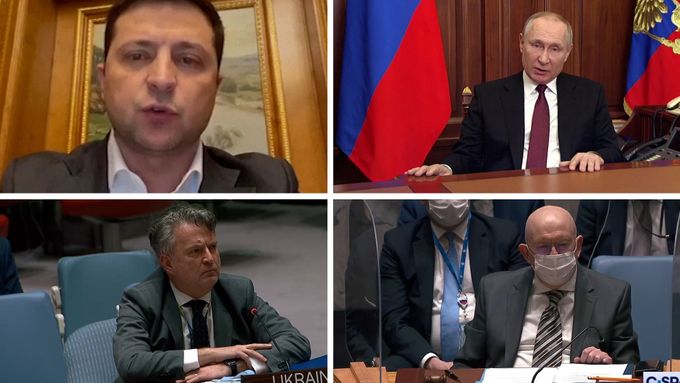 Sestřih vyjádření ukrajinských a ruských představitelů k invazi na Ukrajinu