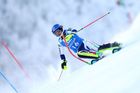 Martina Dubovská při nedělním slalomu SP ve Špindlerově Mlýně 2023