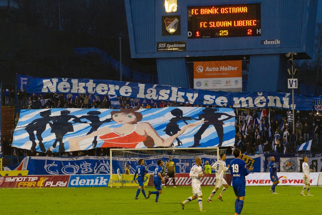 Ostrava - Liberec (Baník fanoušci Bazaly)