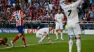 Real Madrid's Karim Benzema (C) reacts to a missed chance during Real Madrid's Champions League final soccer match against Atletico Madrid at the Luz stadium in Lisbon Ma