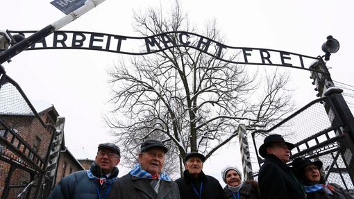 Přeživší vězni přijeli do Osvětimi připomenout památku obětí holokaustu.