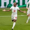 Raheem Sterling slaví gól v osmifinále Anglie - Německo na ME 2020