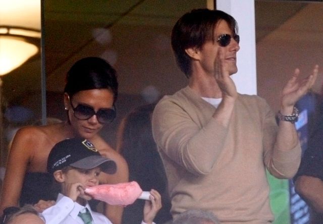 Zápas sledovala i Beckhamova manželka a Tom Cruise