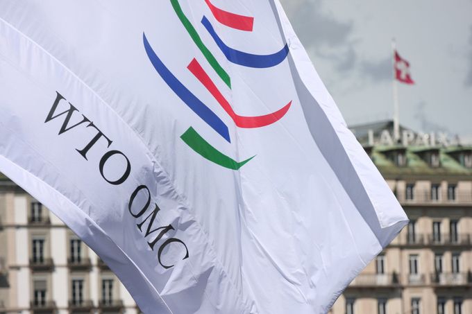 Vlajka s logem WTO