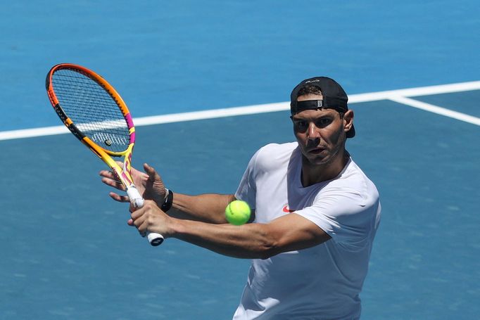 Rafael Nadal na turnaji v Melbourne 2022