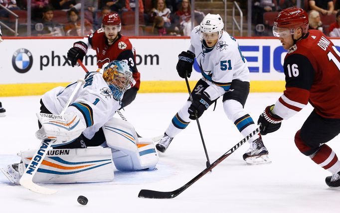 Radim Šimek v dresu San Jose Sharks.