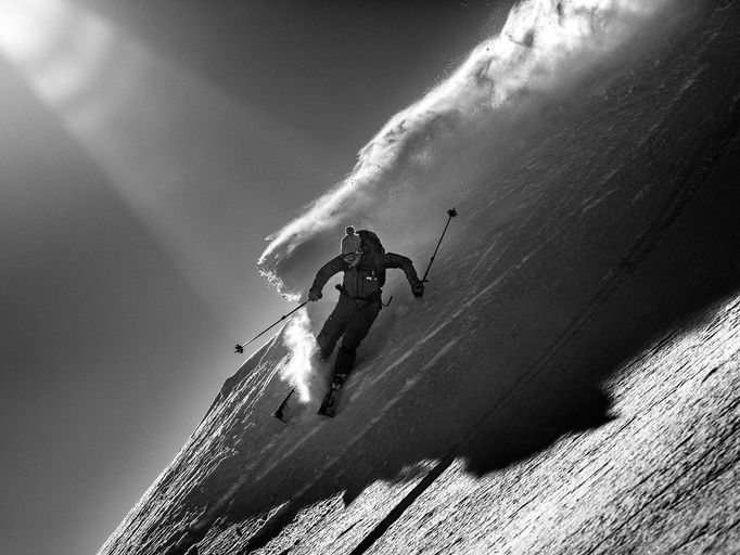 Michal Brouček: horské fotografie (snowboard, lyžování, horolezectví)