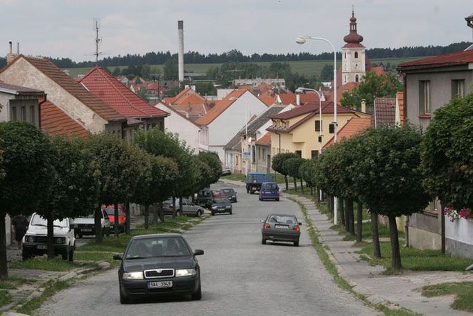 Stávající průjezd přes Nové Město.