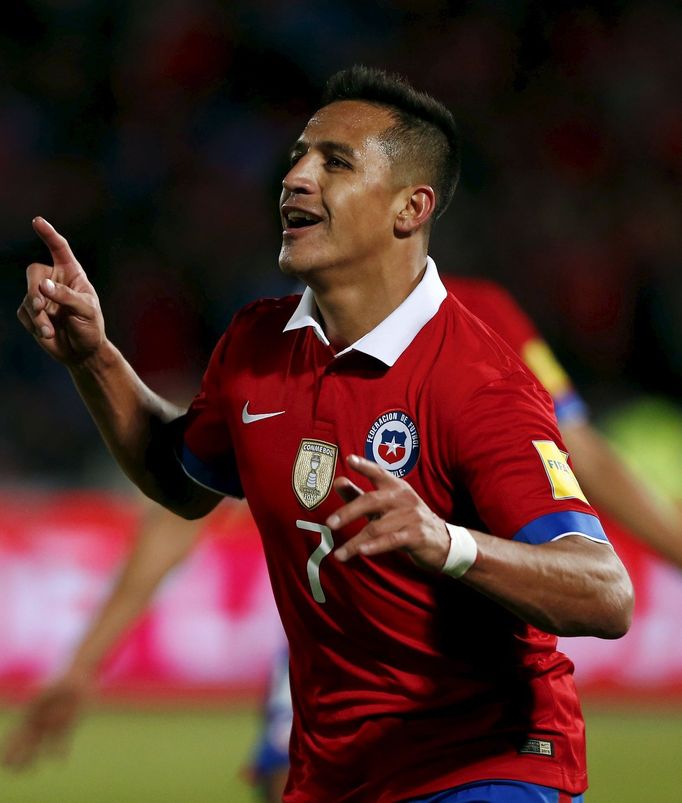 Alexis Sánchez v kvalifikaci o MS 2018