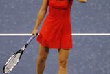 Ruská tenistka Maria Šarapovová po zápase US Open proti Italce Vinciové.