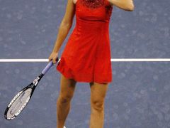 Ruská tenistka Maria Šarapovová po zápase US Open proti Italce Vinciové.