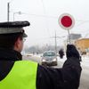Ostrava pod sněhem - policajt