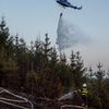 Náchod požár lesní hasiči les Lipí