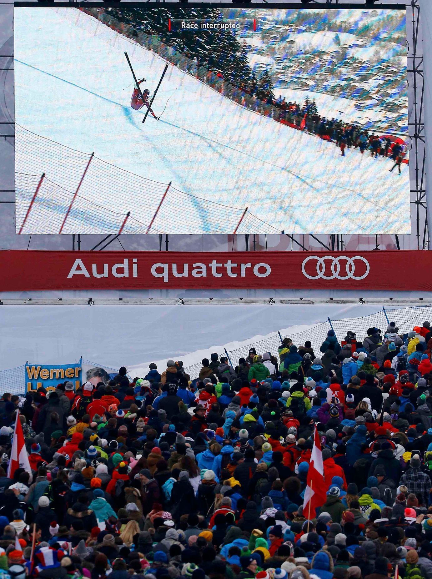 SP ve sjezdu, Kitzbühel 2016: Georg Streitberger - pád