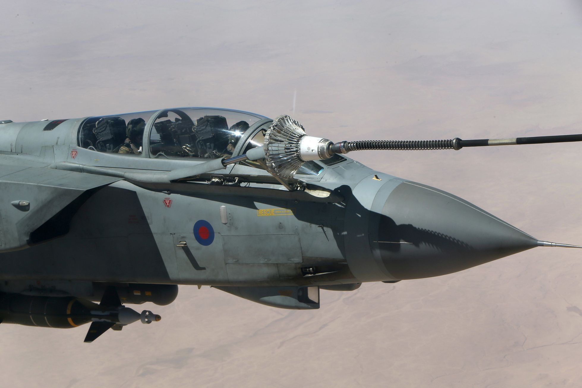 Tankování letounů RAF nad Irákem