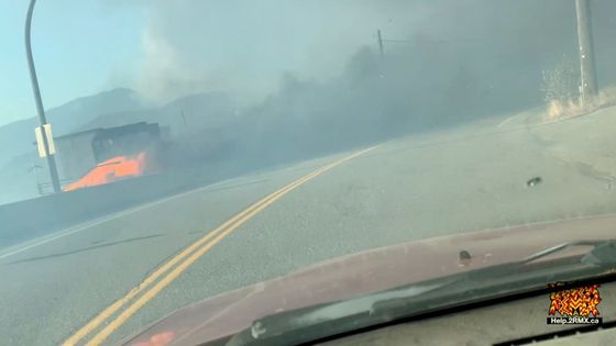 Požár ve městě Lytton v Kanadě.