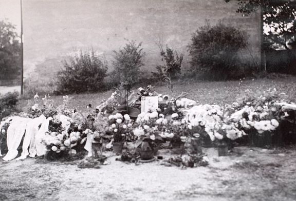 Místo střelby polského vojáka v Jičíně v září 1968.