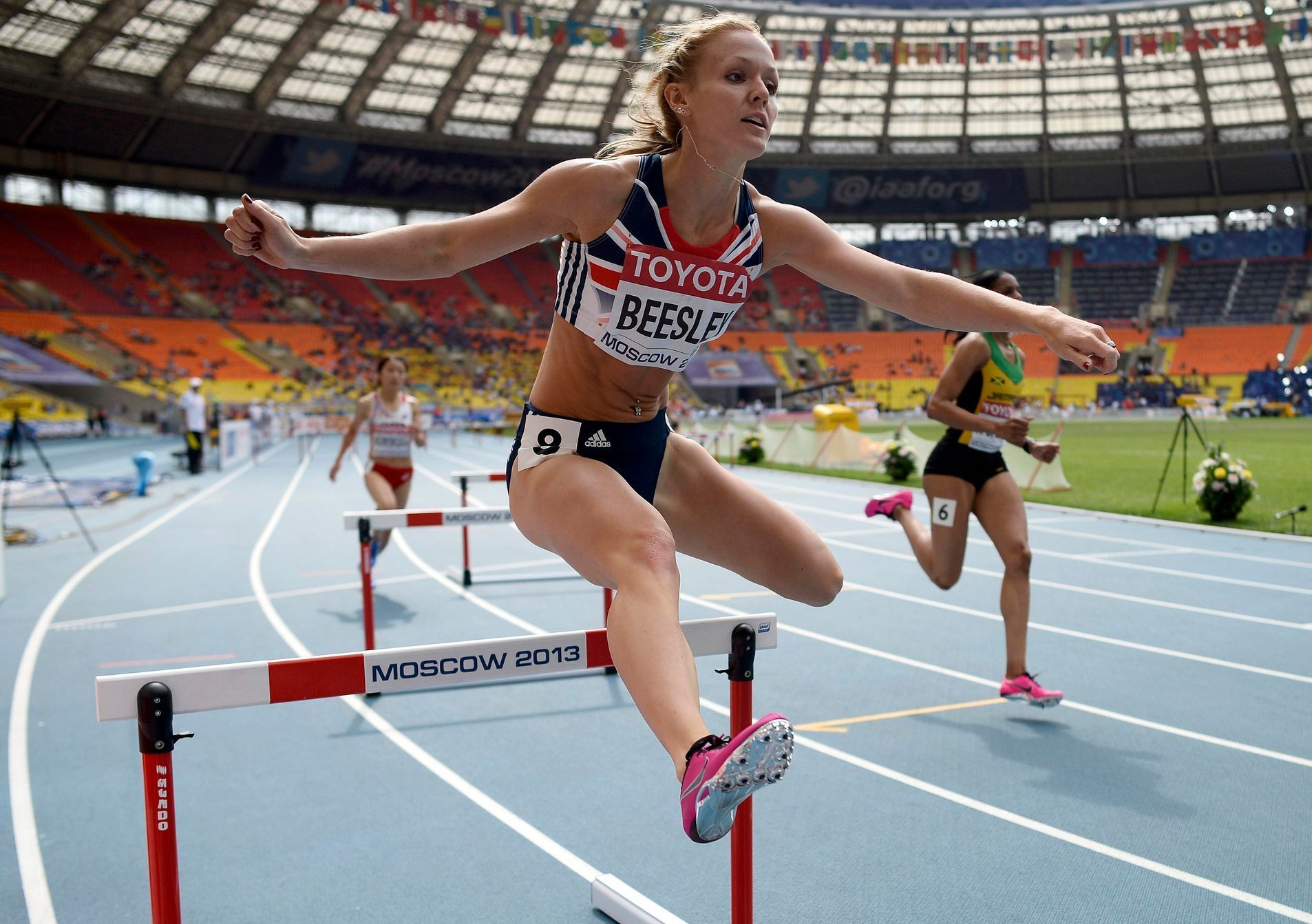 MS v atletice 2013, 400 m př. - rozběh: Meghan Beesleyová