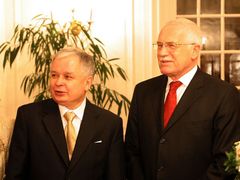 Lech Kaczyński s Václavem Klausem.