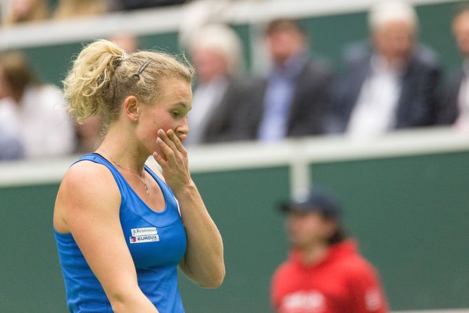 Halepová vs. Siniaková, Fed Cup, Česko - Rumunsko