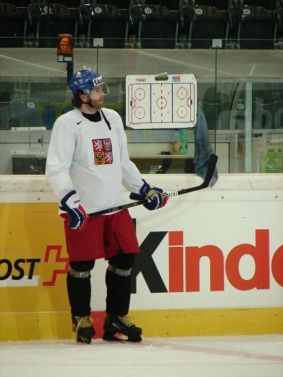 Jaromír Jágr při tréninku