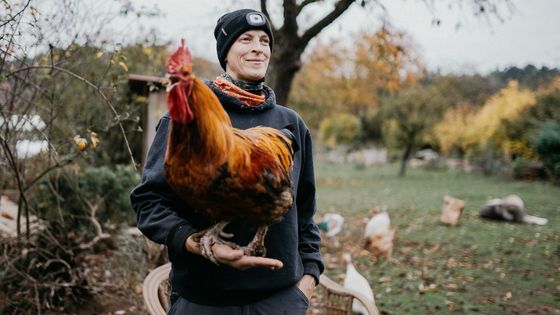 Michaela Hertlíková alias Nyemi a neobyčejný kohout Hurikán.