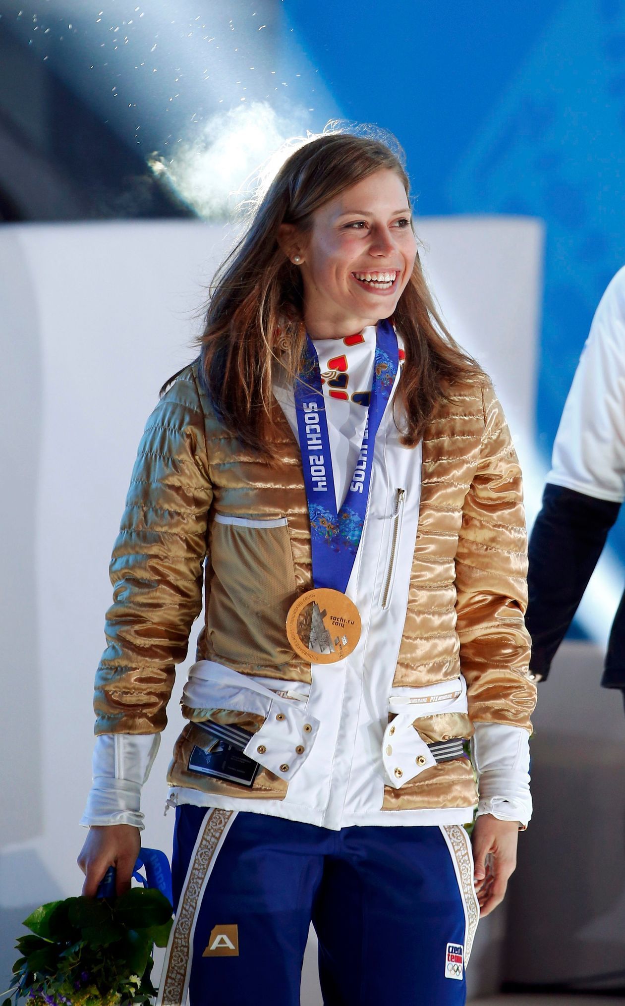 Eva Samková se zlatou medailí