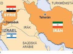Mapa Blízkého východu.