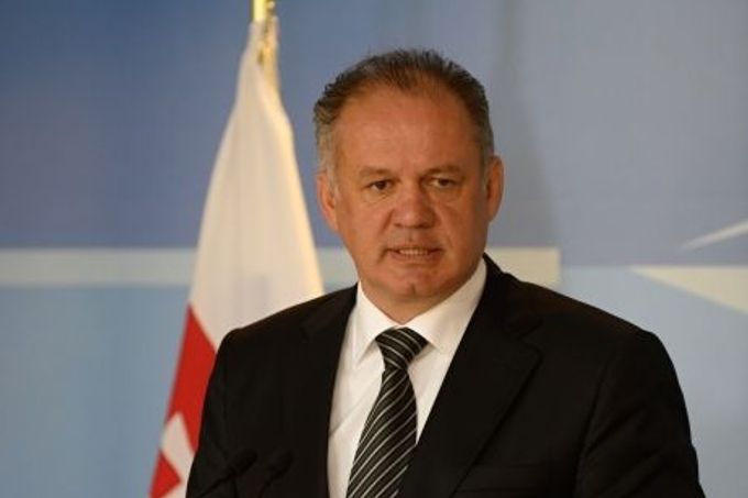 Slovenský prezident Andrej Kiska navštívil 3. března 2015 centrálu NATO v Bruselu.