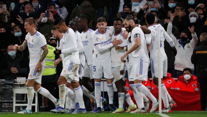 Hráči Realu Madrid se radují z gólu