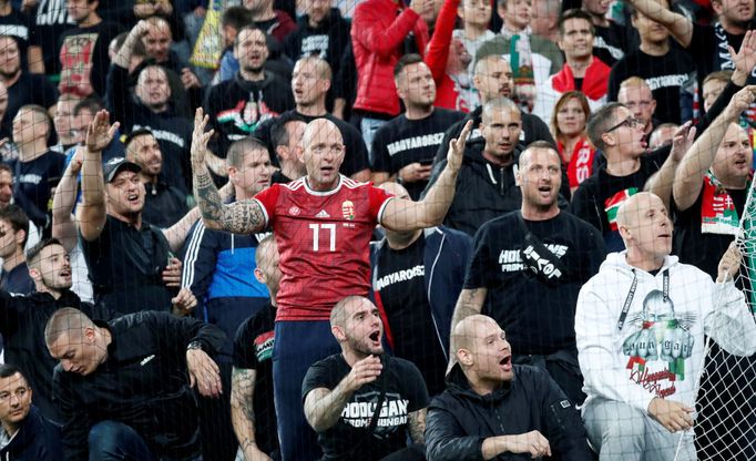 fotbal, kvalifikace ME 2020, Maďarsko - Slovensko, fanoušci Maďarska