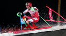 Rakouský lyžař Marcel Hirscher při závodě Světového poháru 2018/19 ve slalomu ve Stockholmu