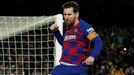 Soccer Football - La Liga Santander - FC Barcelona v Real Sociedad - Camp Nou, Barcelona, Spain - March 7, 2020  Barcelona's Lionel Messi celebrates scoring their first g