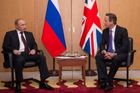 Setkání Putin-Cameron, 5. 6. 2014.