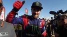 Američan Ricky Brabec (Honda) slaví vítězství v kategorii motocyklů na Rallye Dakar 2024