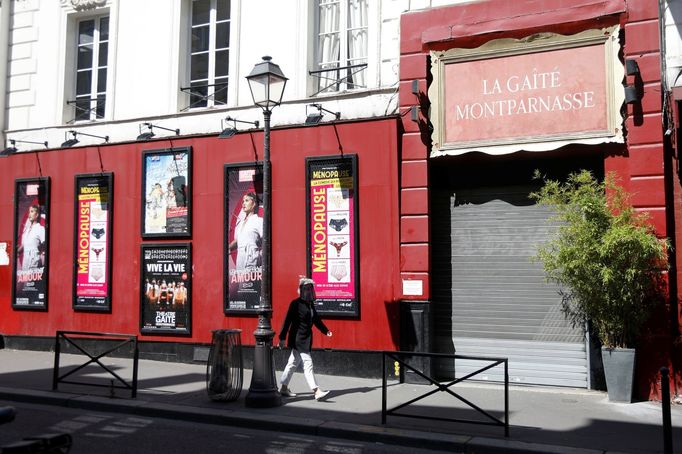 Zavřené soukromé divadlo Théâtre de la Gaîté-Montparnasse.