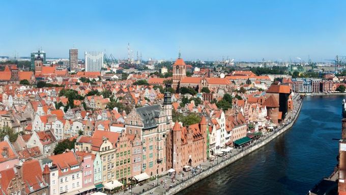 Polské město Gdaňsk
