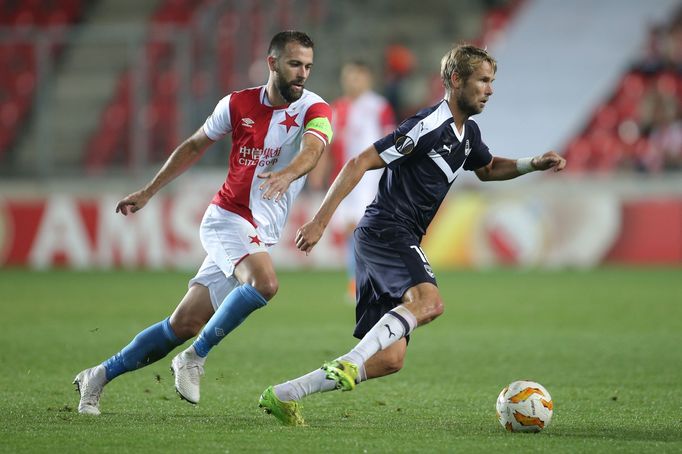 EL: Slavia vs. Bourdeaux: Jaroslav Plašil, Josef Hušbauer