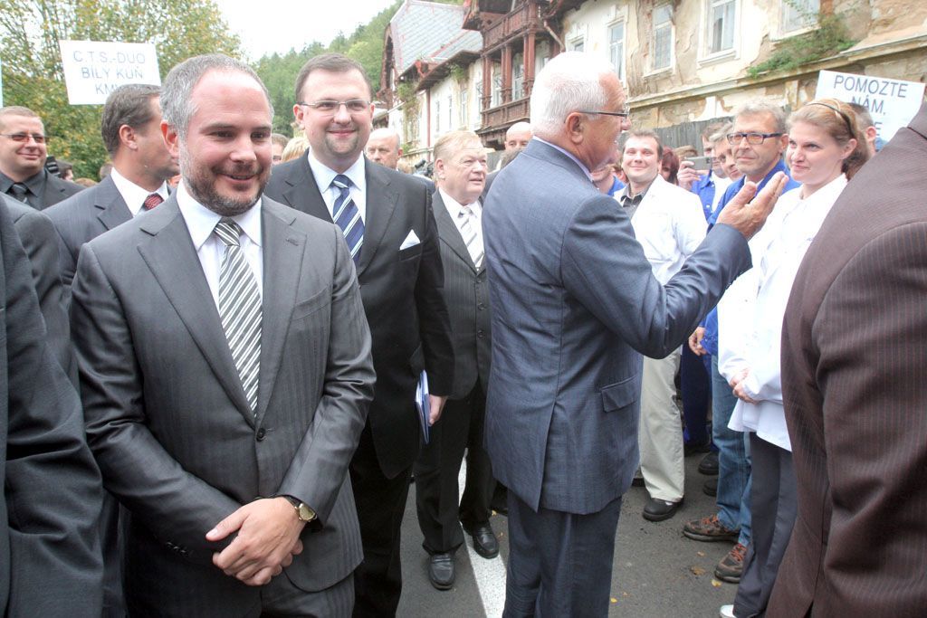 Václav Klaus na návštěvě v Karlovarském kraji
