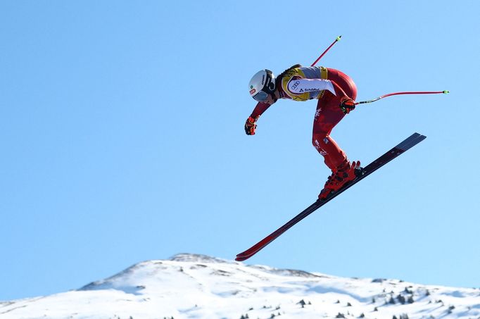 Mirjam Puchnerová ve sjezdu žen na MS v Saalbachu 2025