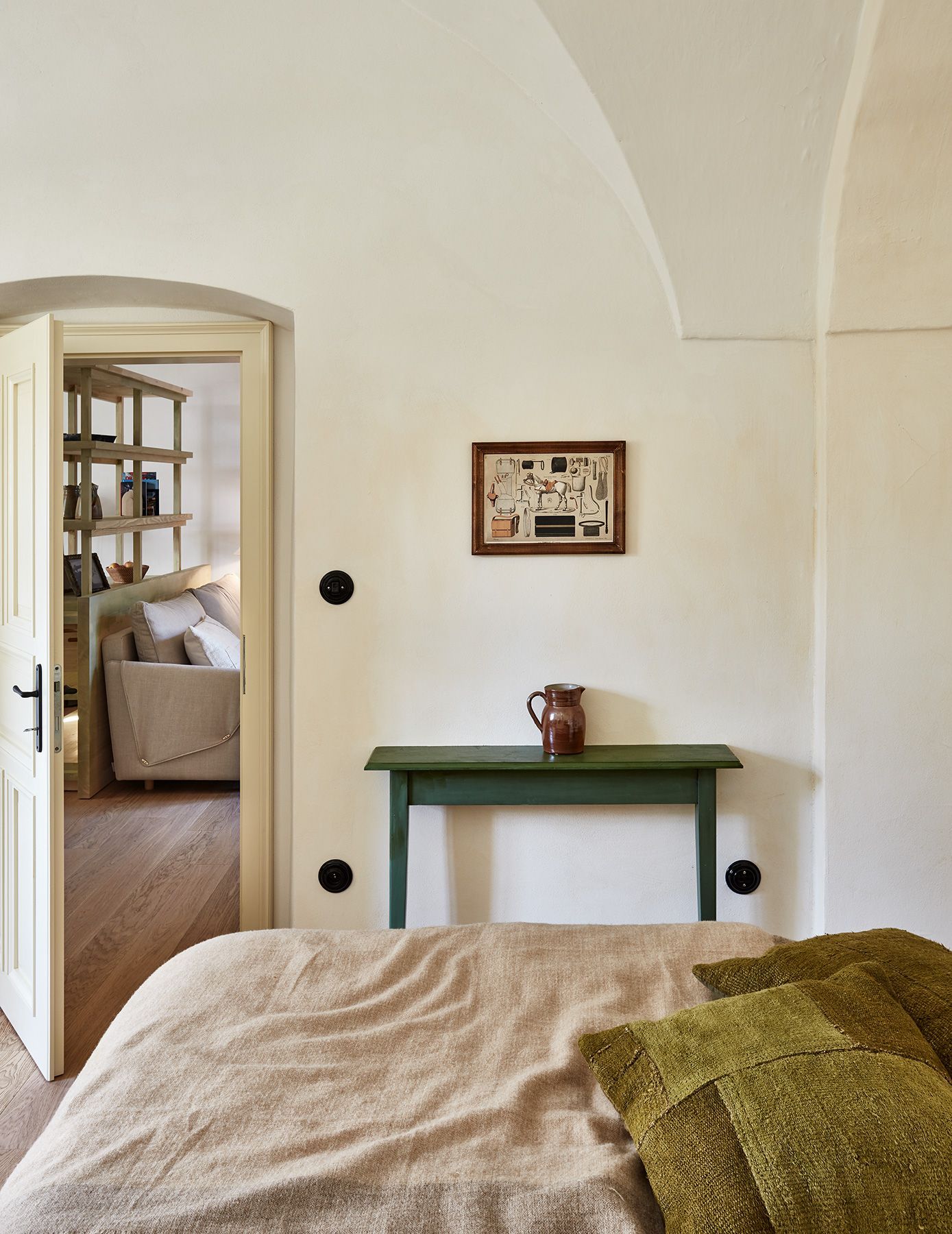 Zámek Žďár nad Sázavou ubytování apartmán u jelena pohled z ložnice