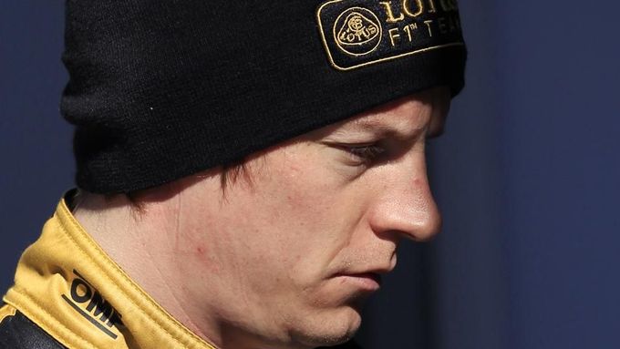 Rozmrzelý Kimi Räikkönen