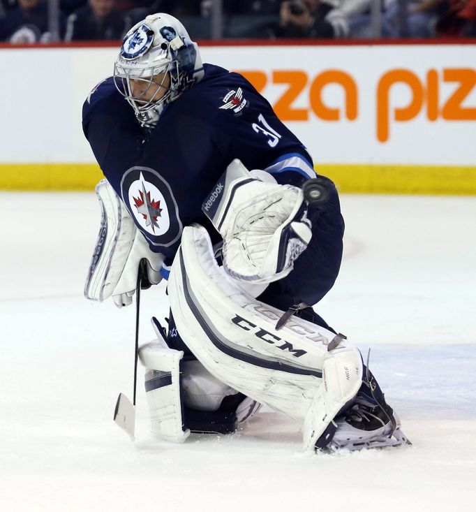 NHL: Winnipeg Jets vs. Chicago Blackhawks (Pavelec)