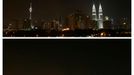 Kuala Lumpur: Panorama města předtím a potom.