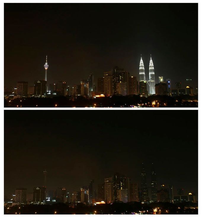 Kuala Lumpur: Panorama města předtím a potom.