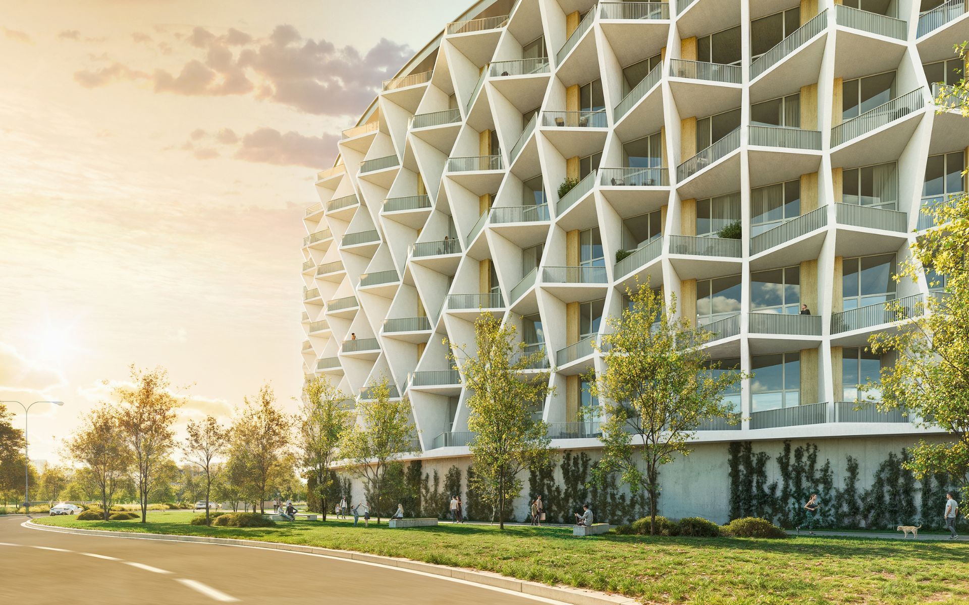 byty, komplex, stavba. Chodov, Praha