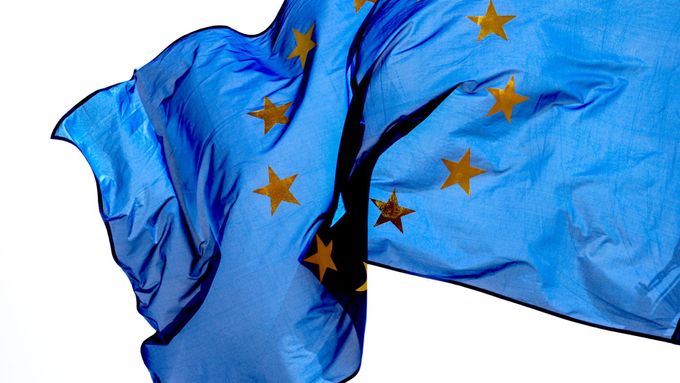 Vlajka EU. Ilustrační foto.