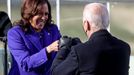 Viceprezidentka USA Kamala Harrisová a prezident Joe Biden po inauguraci.