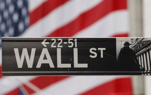 Wall Street New York, leden 2008